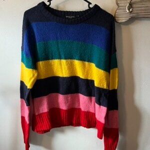 Brave Soul Rainbow Knit Jumper Sweater